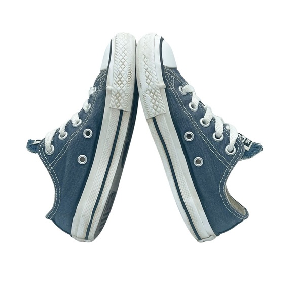 Converse All Star Low Top Sneakers Size Youth 11 Navy Canvas Lace Up - Picture 12 of 15